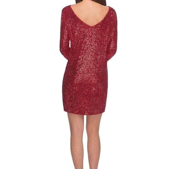 NWT La Femme 28194 Prom Dress Red Size 10 - Picture 2 of 7